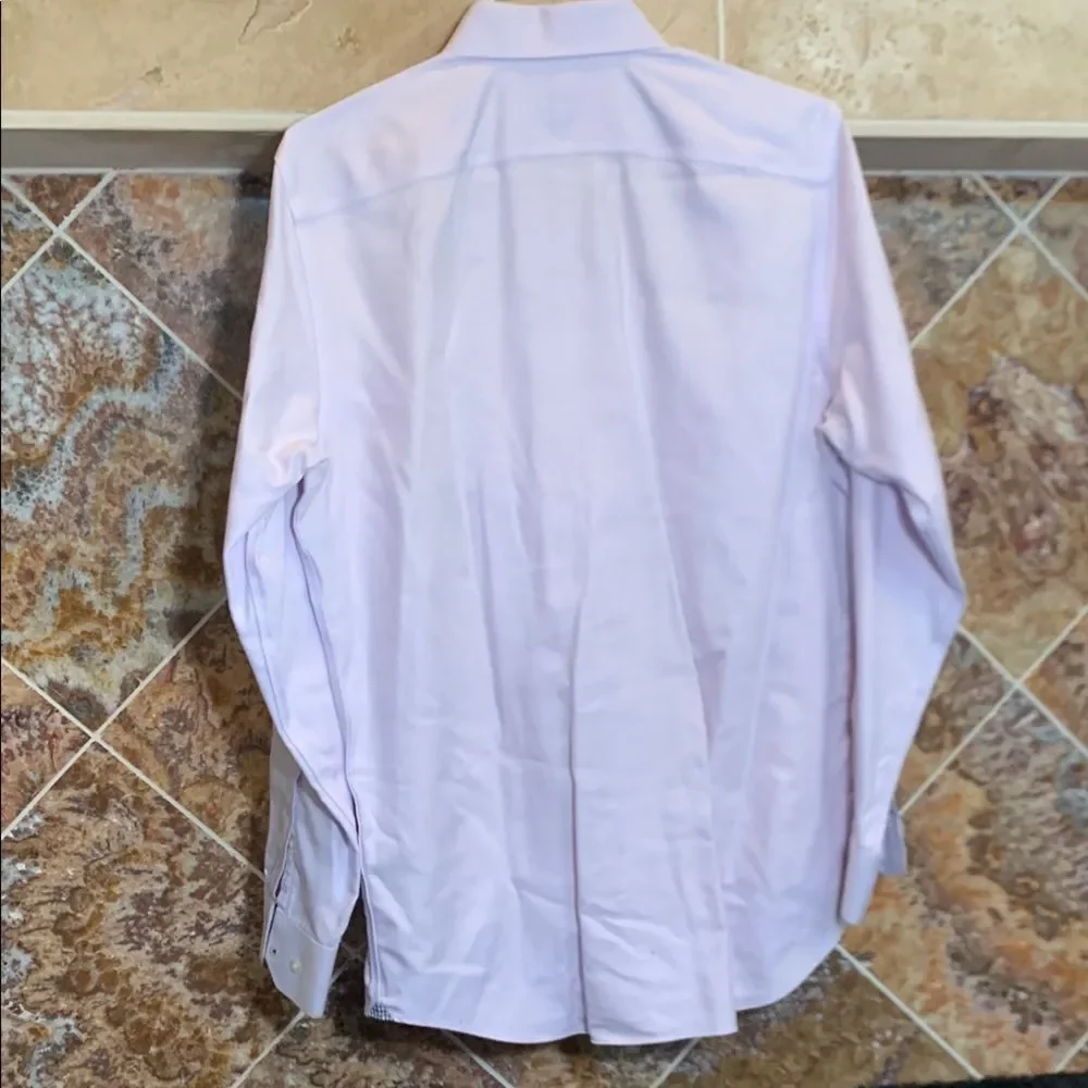 Banana Republic Men's Liliac Camden Standard-Fit Birdseye Dress Shirt Medium